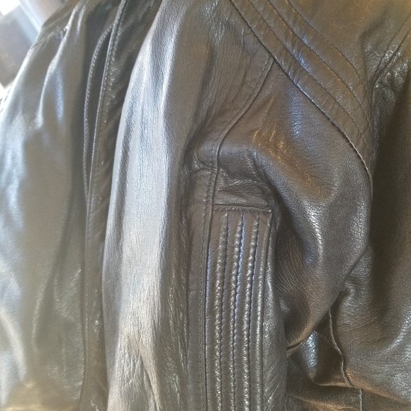 Black Medium English leather jacket - Picture 11 of 12